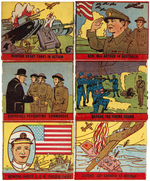 WAR SCENES STRIP CARD SET.