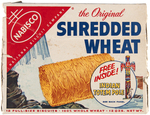 NABISCO "SHREDDED WHEAT" CEREAL BOX WITH RIN TIN TIN "INDIAN TOTEM POLE" OFFER & PREMIUM SET.