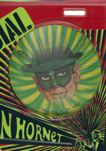 "GREEN HORNET BIKE BADGE" BURRY'S COOKIES PREMIUM.