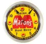 "MASON'S ROOT BEER" LIGHTED CLOCK.