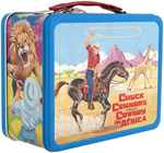 "CHUCK CONNORS STARRING IN COWBOY IN AFRICA" METAL LUNCHBOX WITH THERMOS.