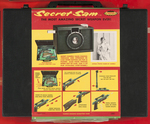 "SECRET SAM" TOY SPY KIT W/GUN, CAMERA, PERISCOPE IN BRIEFCASE STORE DISPLAY.