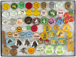 HUGE COLLECTION OF STATE AND COUNTY FAIR BUTTONS.