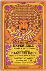 JIMI HENDRIX CONCERT HANDBILL & POSTCARD.