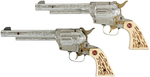 NICHOLS "MUSTANG 500" CAP GUN PAIR.