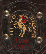 LONE RANGER KILGORE CAST IRON CAP GUN & HOLSTER.