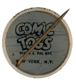 "CAPTAIN MIDNIGHT" EXCEEDINGLY RARE BUTTON FROM THE "COMIC TOGS" SET.