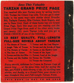 "TARZAN" ICE CREAM WHITMAN PREMIUM BOOK.