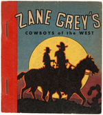 "ZANE GREY'S COWBOYS OF THE WEST" TARZAN ICE CREAM WHITMAN PREMIUM BOOK.