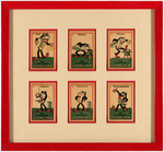 FLIP THE FROG ENGLISH LYONS' TEA TRADE CARD SET FRAMED DISPLAY.