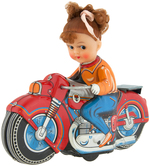 "FRICTION GIRL CYCLE" BOXED FRICTION TOY.