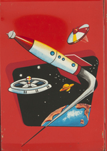 "THE EXPLORER AND VANGUARD TRACKING STATION" BOXED BATTERY-OPERATED SPACE TOY.