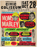 SOUL & RYHTHM & BLUES REVIEW CONCERT POSTER FEATURING MOMS MABLEY & OTHERS.