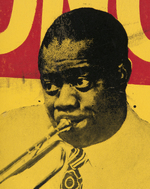 LOUIS ARMSTRONG 1954 CONCERT POSTER.