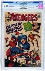 "AVENGERS" #4 (REPRINT) 1966 CGC 9.0 VF/NM.