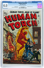 "HUMAN TORCH" #36 APRIL 1954 CGC 4.0 VG.