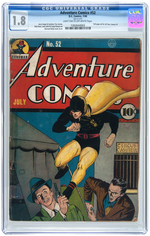 "ADVENTURE COMICS" #52 JULY 1940 CGC 1.8 GOOD-.