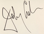 JOHNNY CASH SIGNED "MAN IN BLACK" BOOK.