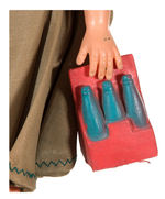 LADY WITH TWO SODA CARRIERS PREMIUM DOLL.