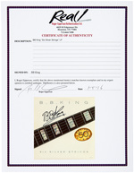 B.B. KING SIGNED "SIX SILVER STRINGS" LP ALBUM COVER.