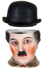 CHARLIE CHAPLIN BISQUE HUMIDOR.