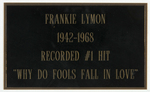 FRANKIE LYMON & THE TEENAGERS SIGNED "WHY DO FOOLS FALL IN LOVE?" 45 RECORD FRAMED DISPLAY.