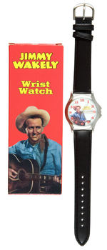 “JIMMY WAKELY COLLECTORS WRIST WATCH” MINT IN BOX.