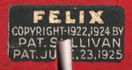 "SPEEDY FELIX" THE CAT WOODEN PULL TOY.