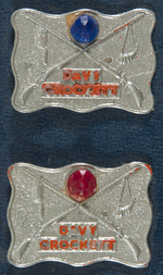 "DAVEY CROCKETT - OLD FRONTIER" BADGES FULL STORE DISPLAY.