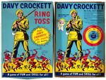 DAVY CROCKETT BOXED WOODSMAN SET & RING TOSS GAME.