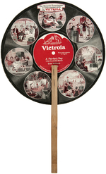 "VICTROLA TALKING MACHINE CO." ADVERTISING FAN.