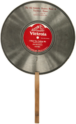 "VICTROLA TALKING MACHINE CO." ADVERTISING FAN.