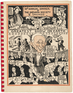 JOHN T. McCUTCHEON "SAGA OF A HOOSIER BOY" COMMEMORATIVE PROGRAM WITH ART BY FAMOUS CARTOONISTS.