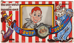 "HOWDY DOODY WRIST WATCH" BOXED WATCH WITH MOVABLE EYES.