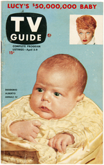 "TV GUIDE" FIRST ISSUE FEATURING LUCY’S BABY.