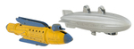 BUCK ROGERS TOOTSIETOY SHIP TRIO.