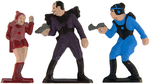 BUCK ROGERS COCOMALT PAINTED LEAD PREMIUM FIGURE SET WITH ORIGINAL PACKAGING & PAPERS.