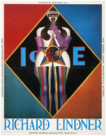 RICHARD LINDNER "ICE" GALLERY EXHIBIT POSTER.