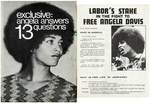 ANGELA DAVIS DEFENSE TWO RARE FOUR PAGE BROCHURES FROM LEVIN COLLECTION.