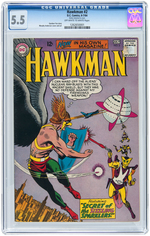 "HAWKMAN" CGC LOT OF FOUR SILVER AGE ISSUES.