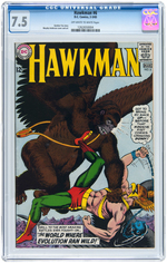 "HAWKMAN" CGC LOT OF FOUR SILVER AGE ISSUES.