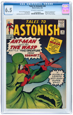 "TALES TO ASTONISH" #44 JUNE 1963 CGC 6.5 FINE+ (FIRST WASP).