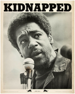 "KIDNAPPED" BOBBY SEALE PORTRAIT POSTER ISSUED BY THE BLACK PANTHER PARTY.