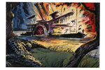 "CIVIL WAR NEWS" TOPPS GUM CARD #45 ORIGINAL ART BY NORM SAUNDERS.