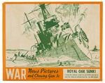 "WAR NEWS PICTURES" GUM INC. RARE STORE SIGN.