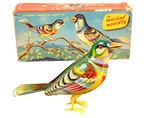 GERMAN "MUSICAL NOVELTY" WINDUP CHIRPING BIRD.