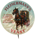 "FLEISCHMANN'S YEAST" BEAUTIFUL COLOR EARLY 1900s ADVERTISING CLASSIC.