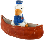 RARE DONALD DUCK IN CANOE BISQUE.