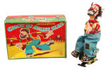 "CLOWN ON ROLLER SKATE" BOXED WINDUP BY T.P.S.