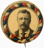 ROOSEVELT JUGATE WITH HORIZONTAL BOW AND SINGLE PICTURE WITH BUNTING RIM.